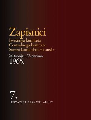 Zapisnici politbiroa centralnog komiteta komunističke partije hrvatske, sv. 7