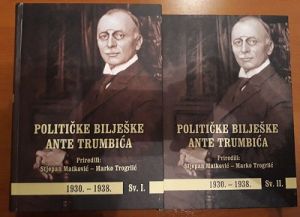 Političke bilješke Ante Trumbića : 1930. - 1938. , sv. 1-2